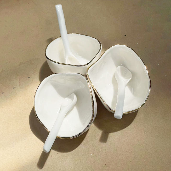 Sauce Bowl & Small Spoon Set